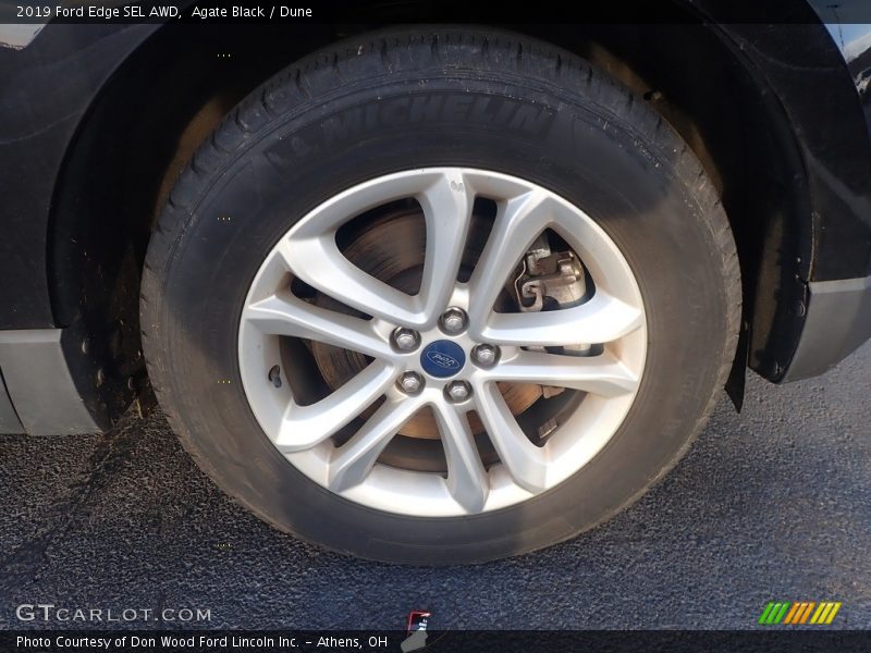 Agate Black / Dune 2019 Ford Edge SEL AWD