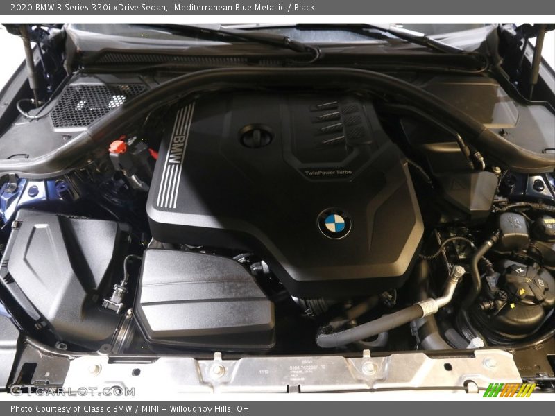 Mediterranean Blue Metallic / Black 2020 BMW 3 Series 330i xDrive Sedan