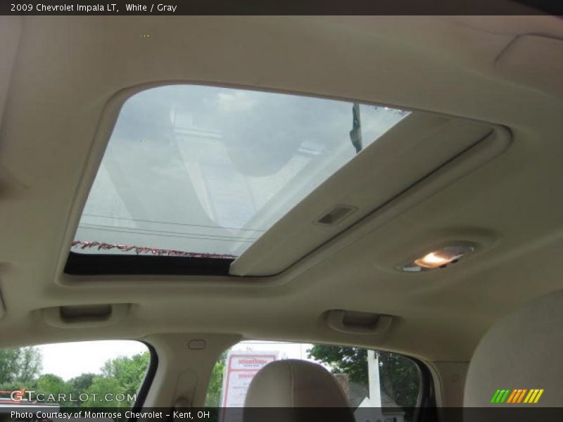 White / Gray 2009 Chevrolet Impala LT