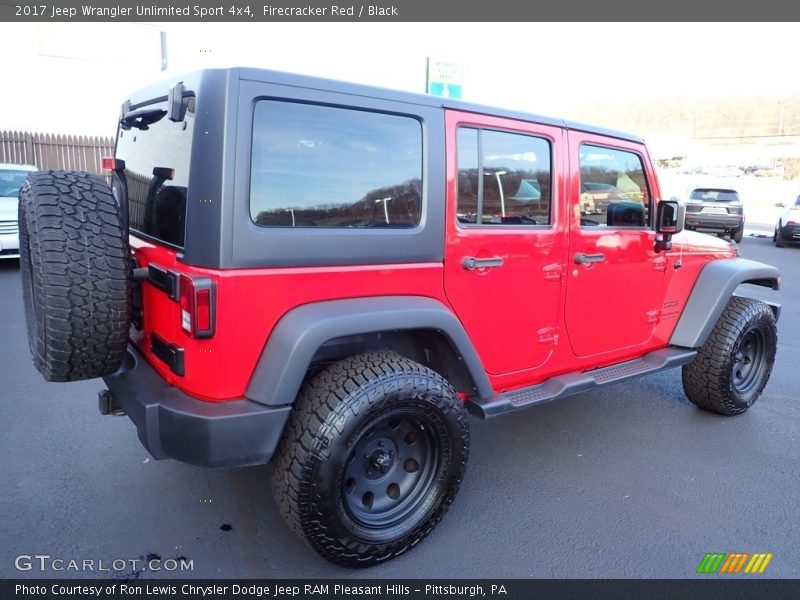 Firecracker Red / Black 2017 Jeep Wrangler Unlimited Sport 4x4