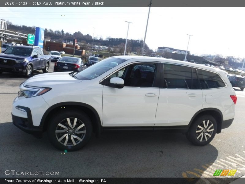 Platinum White Pearl / Black 2020 Honda Pilot EX AWD