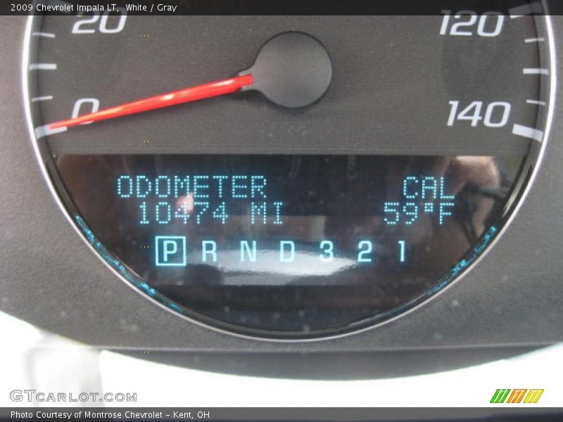 White / Gray 2009 Chevrolet Impala LT