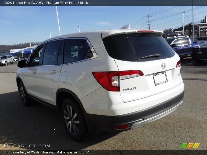 Platinum White Pearl / Black 2020 Honda Pilot EX AWD