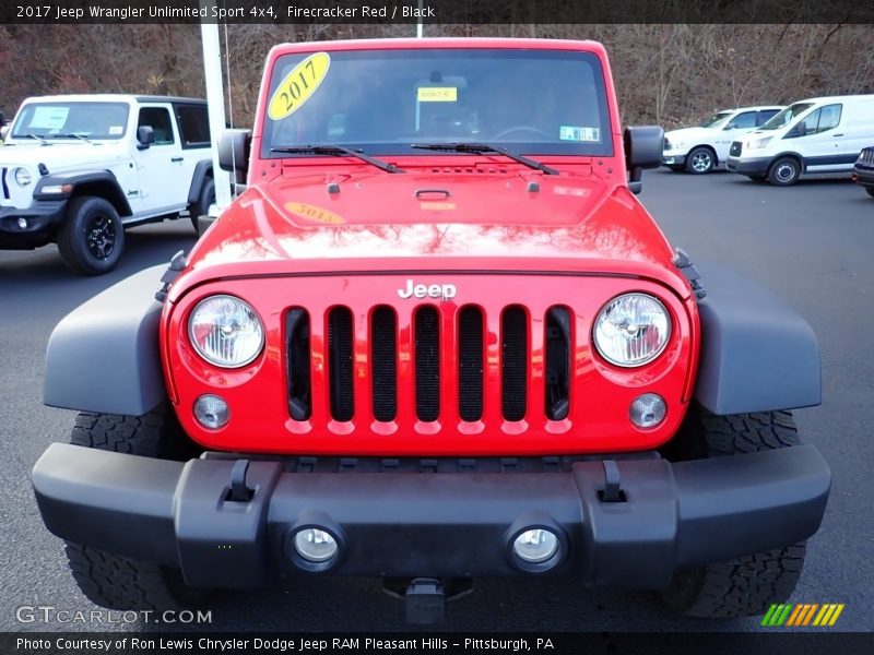 Firecracker Red / Black 2017 Jeep Wrangler Unlimited Sport 4x4