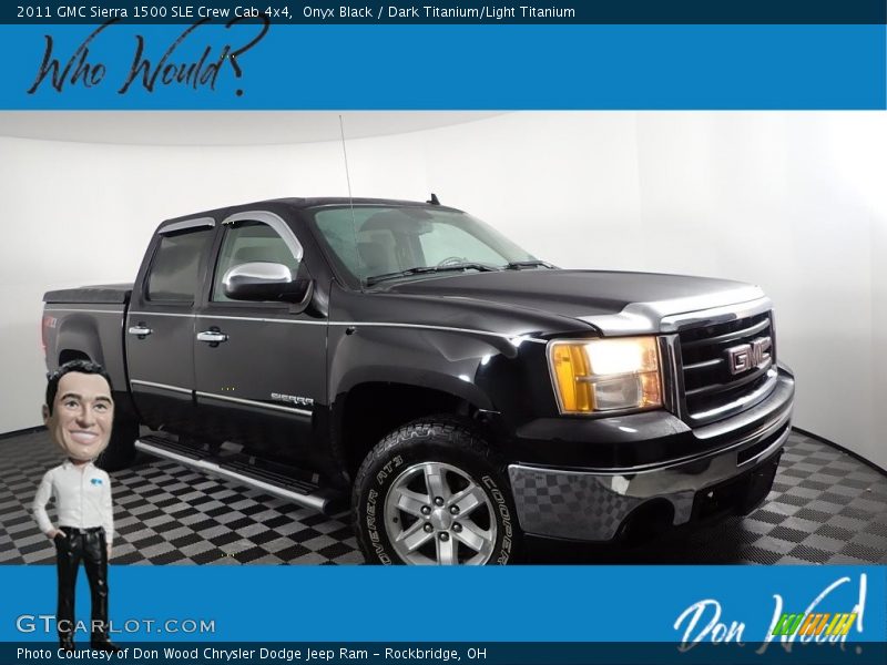 Onyx Black / Dark Titanium/Light Titanium 2011 GMC Sierra 1500 SLE Crew Cab 4x4