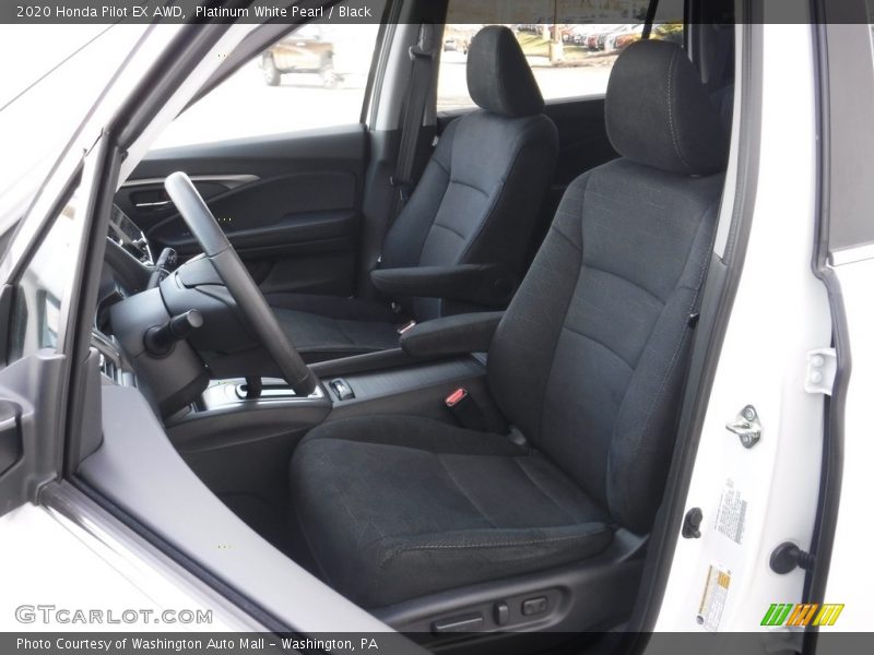 Platinum White Pearl / Black 2020 Honda Pilot EX AWD
