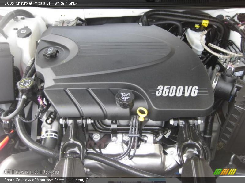 White / Gray 2009 Chevrolet Impala LT
