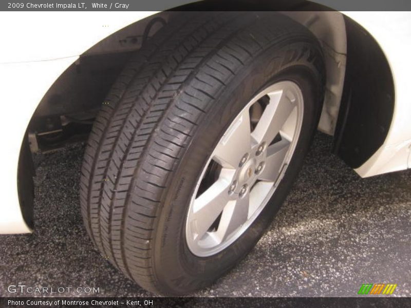 White / Gray 2009 Chevrolet Impala LT