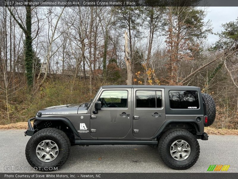 Granite Crystal Metallic / Black 2017 Jeep Wrangler Unlimited Rubicon 4x4
