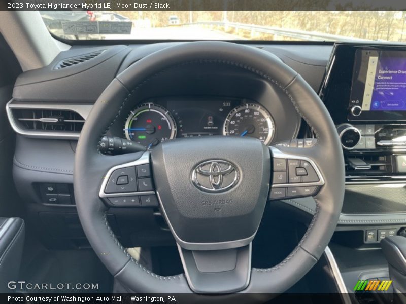 Moon Dust / Black 2023 Toyota Highlander Hybrid LE