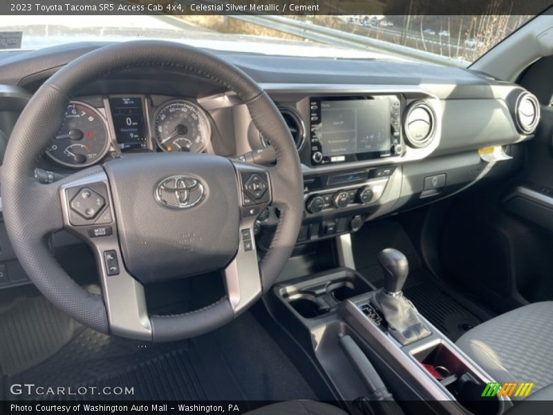 Celestial Silver Metallic / Cement 2023 Toyota Tacoma SR5 Access Cab 4x4