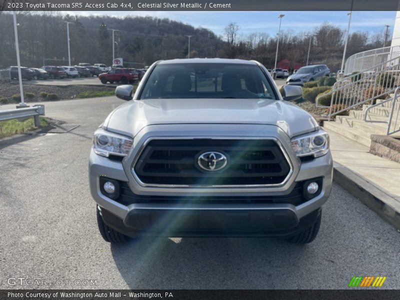 Celestial Silver Metallic / Cement 2023 Toyota Tacoma SR5 Access Cab 4x4