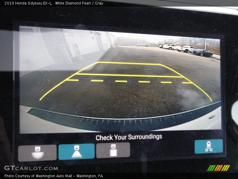 White Diamond Pearl / Gray 2019 Honda Odyssey EX-L