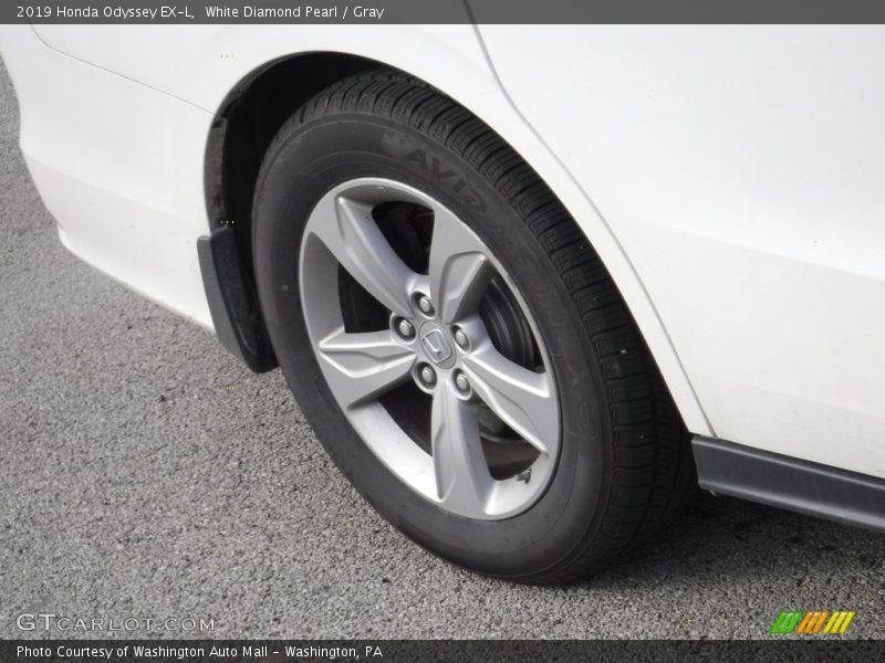 White Diamond Pearl / Gray 2019 Honda Odyssey EX-L