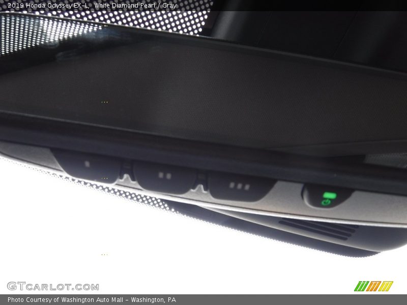 White Diamond Pearl / Gray 2019 Honda Odyssey EX-L