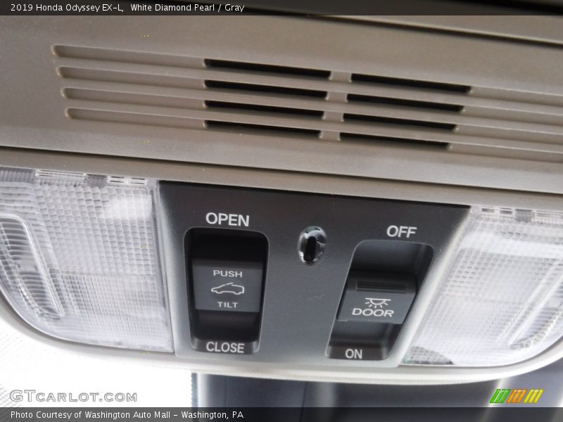 White Diamond Pearl / Gray 2019 Honda Odyssey EX-L