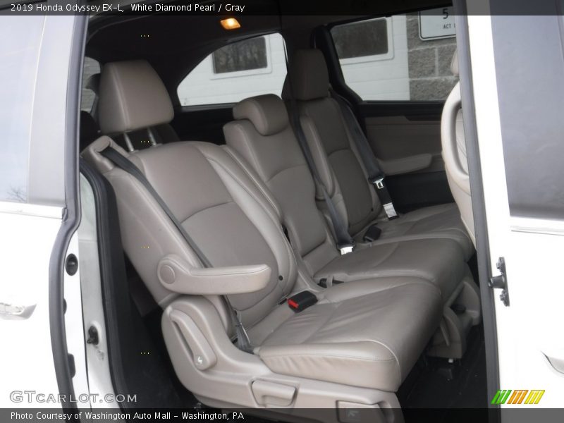 White Diamond Pearl / Gray 2019 Honda Odyssey EX-L