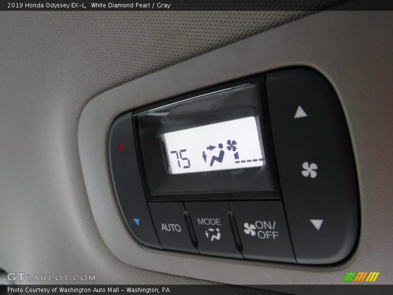 White Diamond Pearl / Gray 2019 Honda Odyssey EX-L
