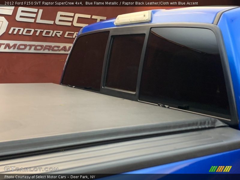 Blue Flame Metallic / Raptor Black Leather/Cloth with Blue Accent 2012 Ford F150 SVT Raptor SuperCrew 4x4