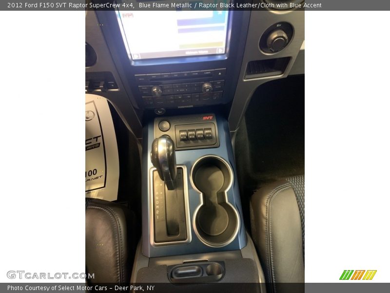 Blue Flame Metallic / Raptor Black Leather/Cloth with Blue Accent 2012 Ford F150 SVT Raptor SuperCrew 4x4