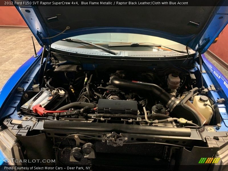 Blue Flame Metallic / Raptor Black Leather/Cloth with Blue Accent 2012 Ford F150 SVT Raptor SuperCrew 4x4