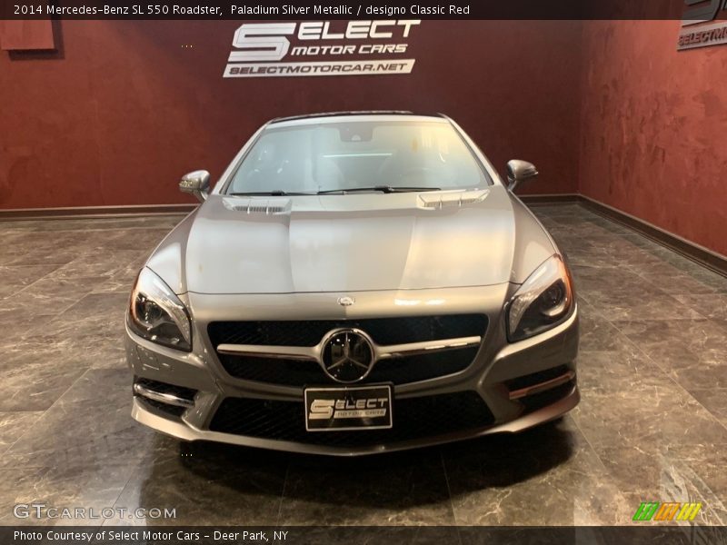 Paladium Silver Metallic / designo Classic Red 2014 Mercedes-Benz SL 550 Roadster