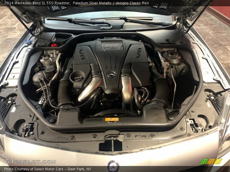 Paladium Silver Metallic / designo Classic Red 2014 Mercedes-Benz SL 550 Roadster