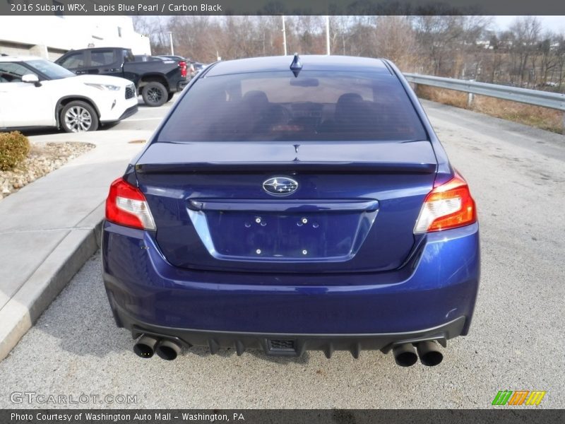 Lapis Blue Pearl / Carbon Black 2016 Subaru WRX