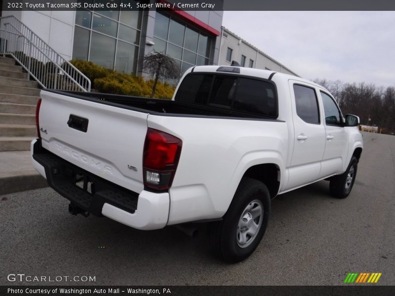 Super White / Cement Gray 2022 Toyota Tacoma SR5 Double Cab 4x4