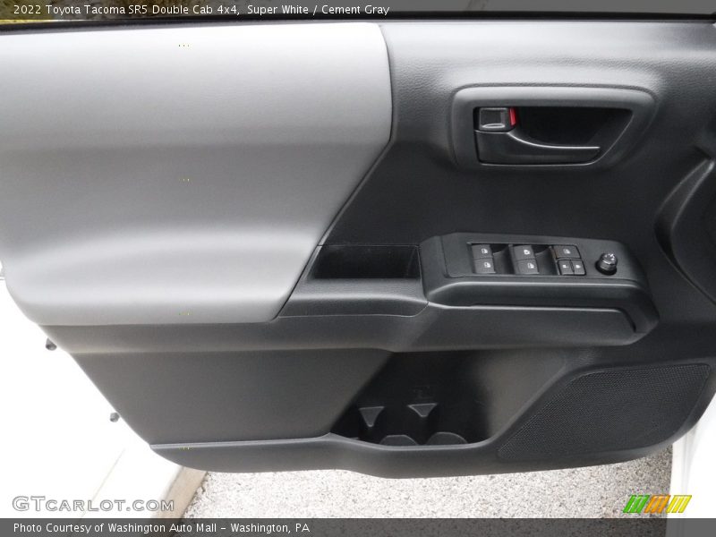 Super White / Cement Gray 2022 Toyota Tacoma SR5 Double Cab 4x4