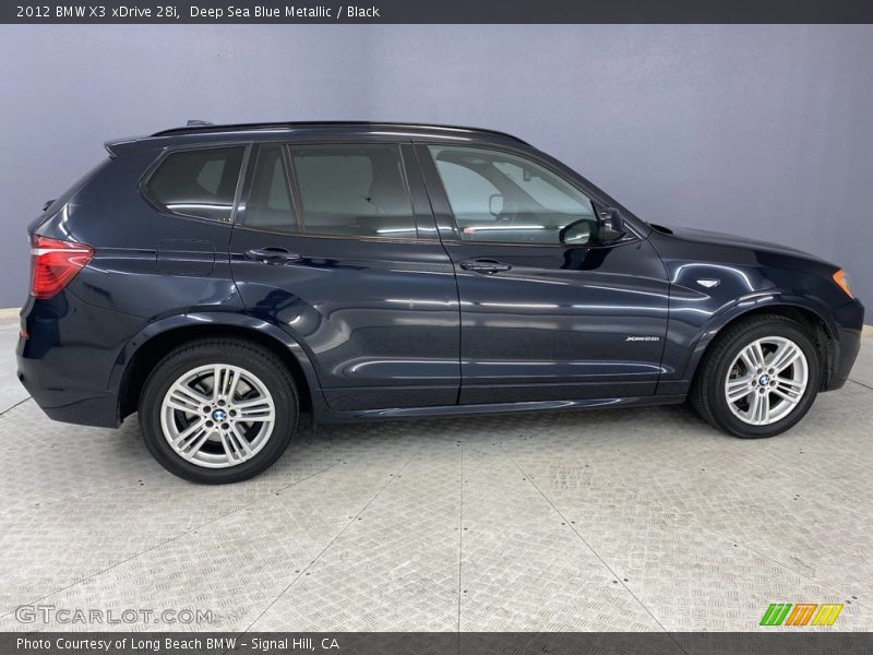 Deep Sea Blue Metallic / Black 2012 BMW X3 xDrive 28i