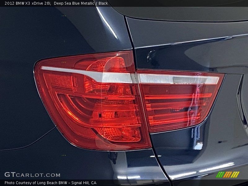 Deep Sea Blue Metallic / Black 2012 BMW X3 xDrive 28i