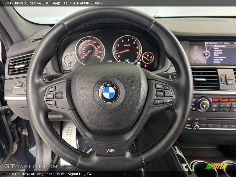 Deep Sea Blue Metallic / Black 2012 BMW X3 xDrive 28i