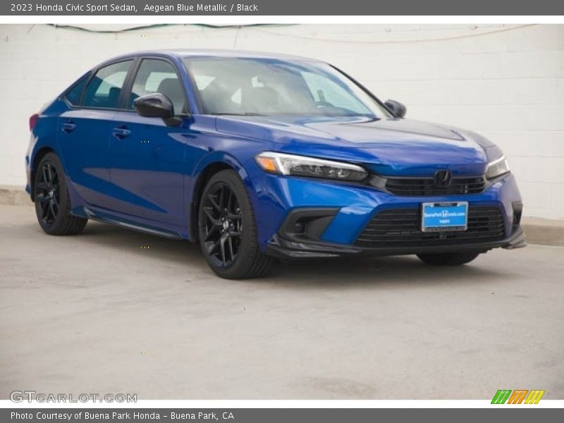 Front 3/4 View of 2023 Civic Sport Sedan