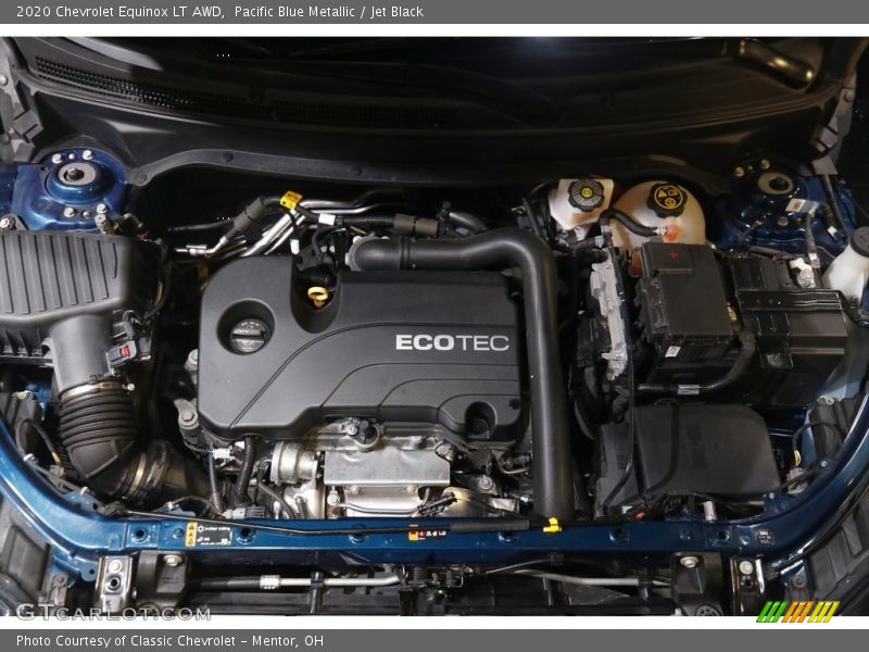 Pacific Blue Metallic / Jet Black 2020 Chevrolet Equinox LT AWD
