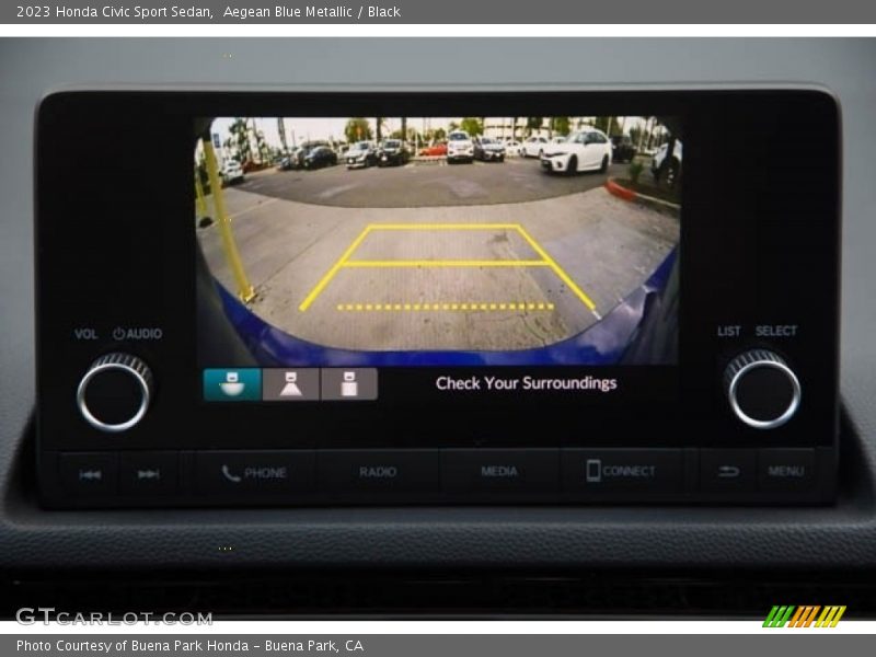 Aegean Blue Metallic / Black 2023 Honda Civic Sport Sedan