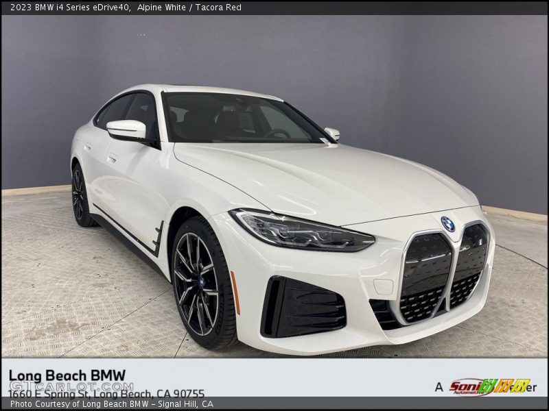 Alpine White / Tacora Red 2023 BMW i4 Series eDrive40