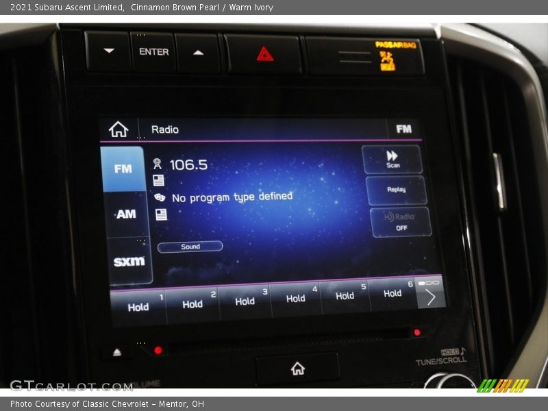 Audio System of 2021 Ascent Limited