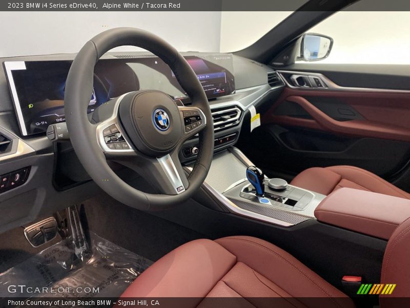 Alpine White / Tacora Red 2023 BMW i4 Series eDrive40