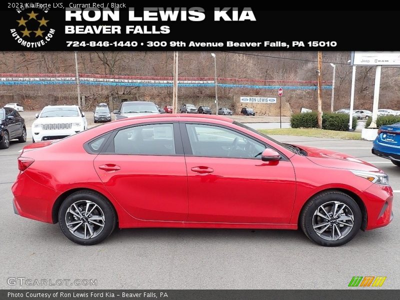 Currant Red / Black 2023 Kia Forte LXS