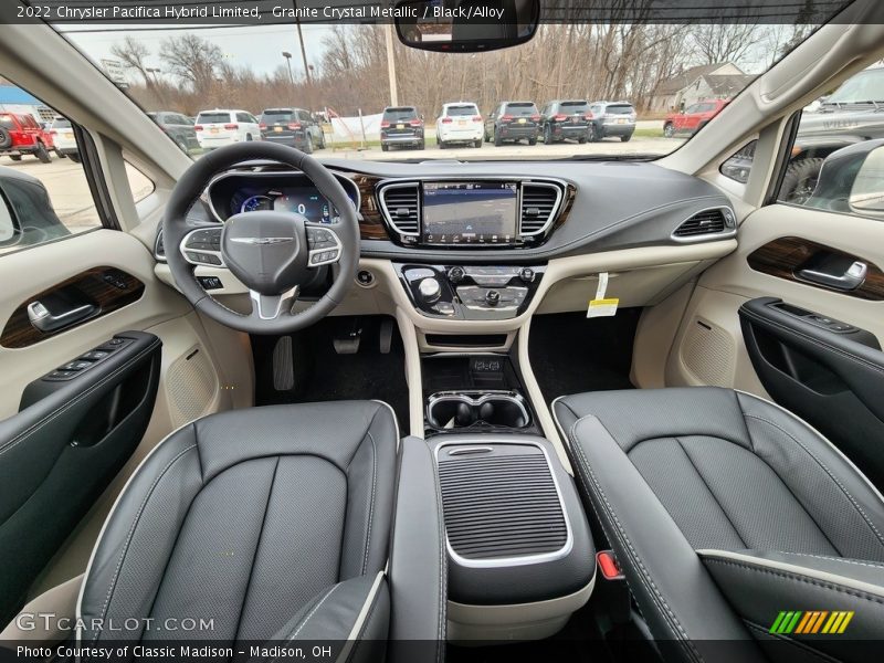  2022 Pacifica Hybrid Limited Black/Alloy Interior