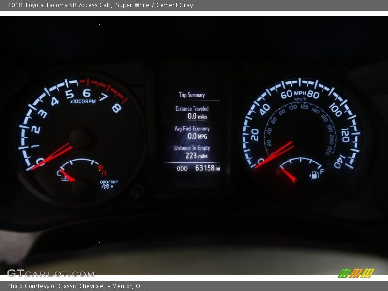  2018 Tacoma SR Access Cab SR Access Cab Gauges