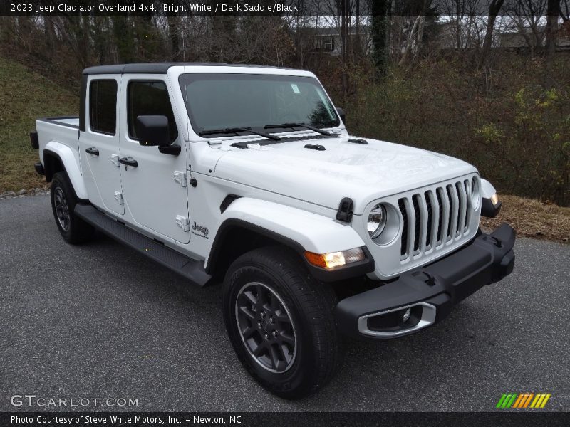 Bright White / Dark Saddle/Black 2023 Jeep Gladiator Overland 4x4