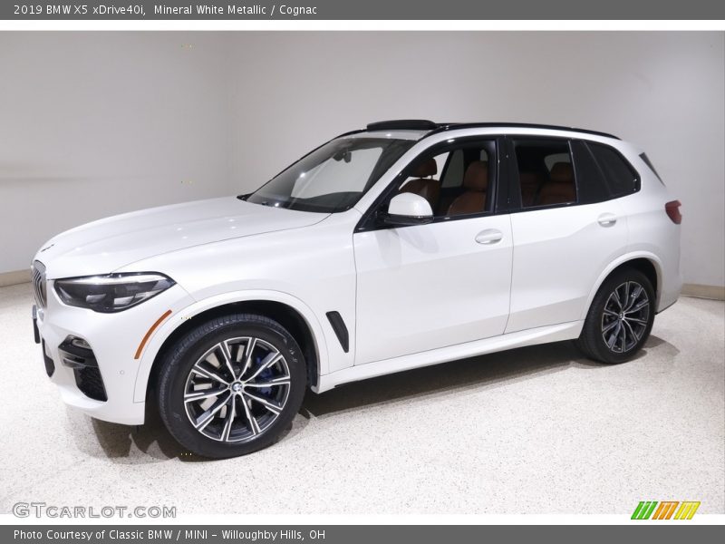 Mineral White Metallic / Cognac 2019 BMW X5 xDrive40i