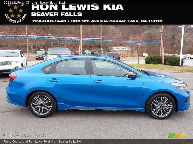 Sporty Blue / Black 2023 Kia Forte GT-Line