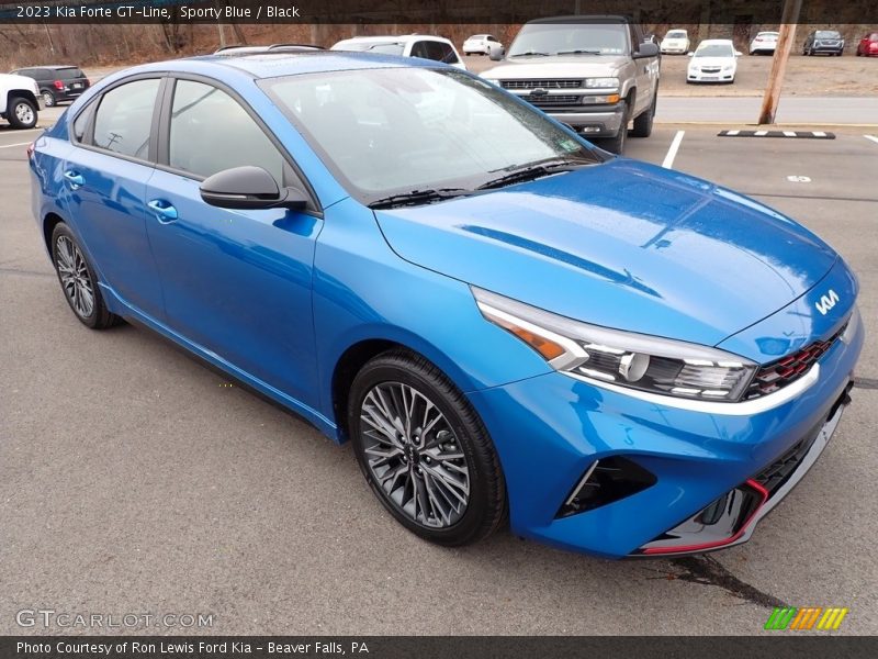 Sporty Blue / Black 2023 Kia Forte GT-Line
