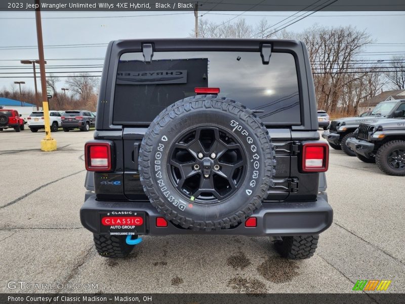 Black / Black 2023 Jeep Wrangler Unlimited Willys 4XE Hybrid