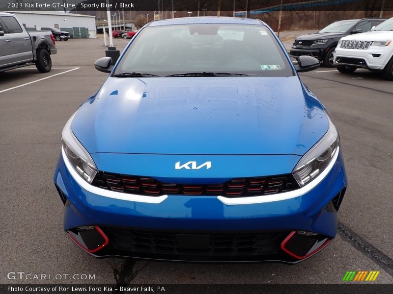 Sporty Blue / Black 2023 Kia Forte GT-Line