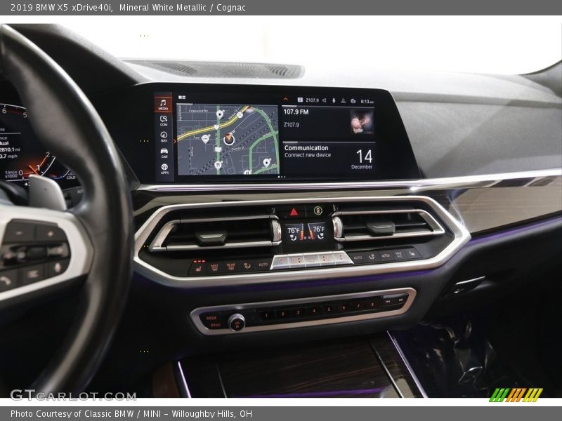 Mineral White Metallic / Cognac 2019 BMW X5 xDrive40i