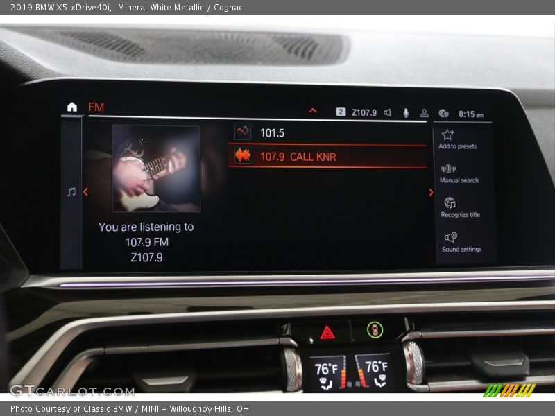 Mineral White Metallic / Cognac 2019 BMW X5 xDrive40i